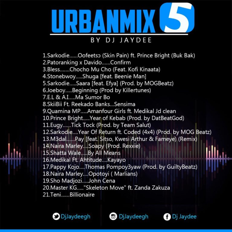 URBANMIX 5(2019 Afrobeat) by Dj Jaydee