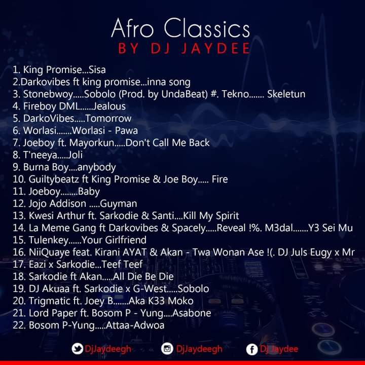 Dj JayDee – Afro Classics (Mixtape)