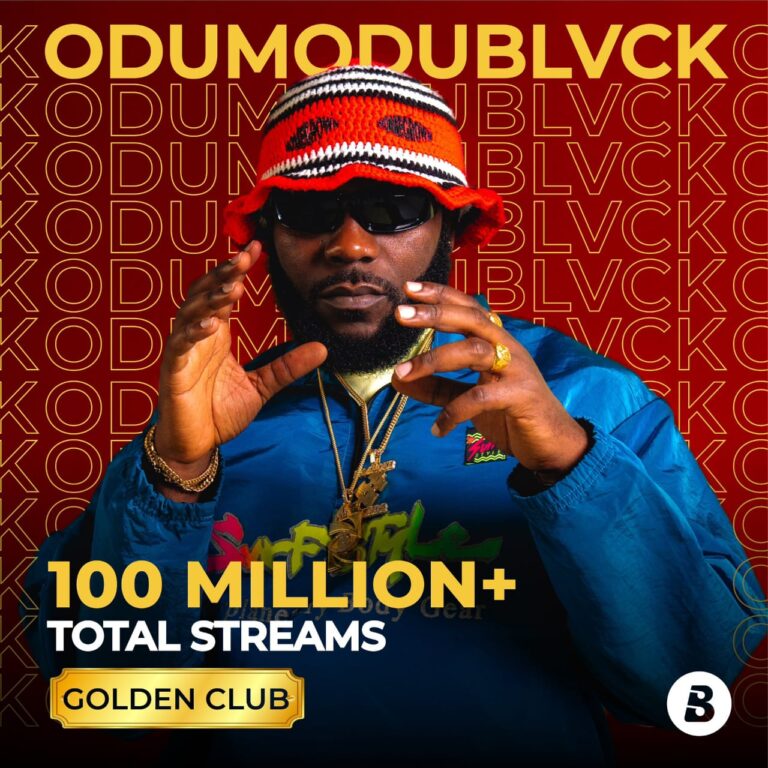 Odumodu Blvck Hits 100 Million Streams On Boomplay Music